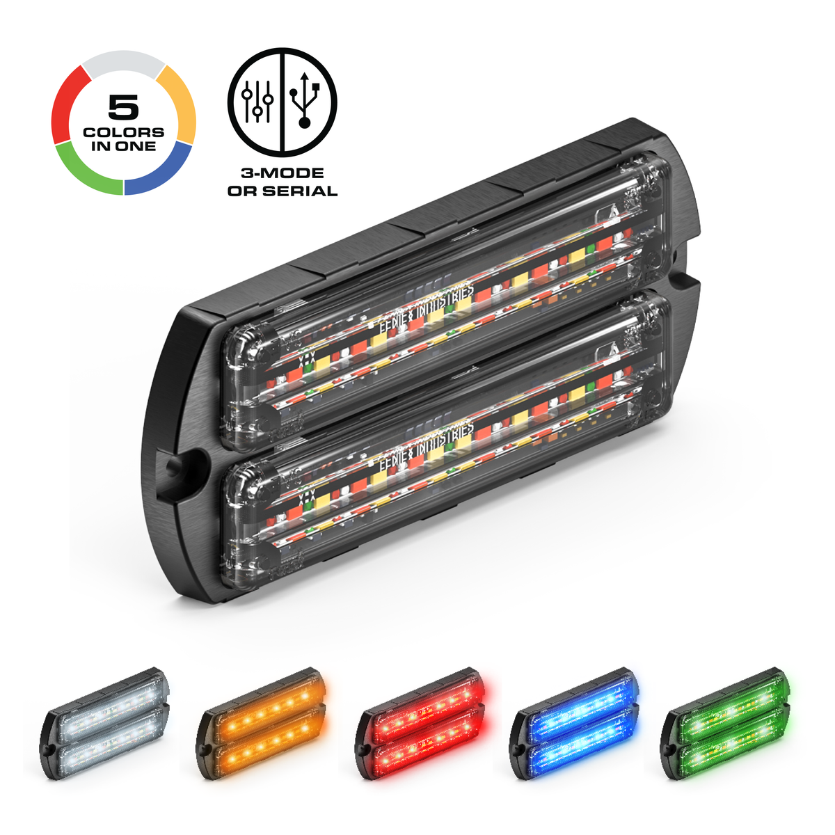 Feniex Q® Series Flat-Dual SM – Feu LED de signalisation – vue 2