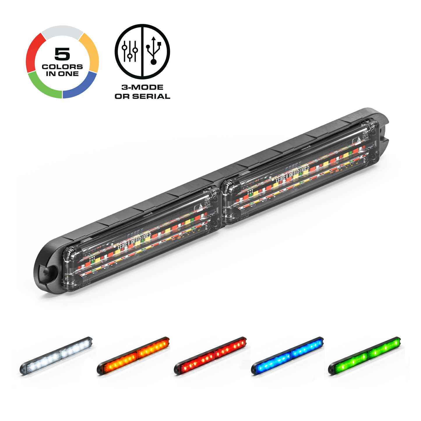 Feniex Q® Series Flat-Wide SM – Feu LED de signalisation – vue 2