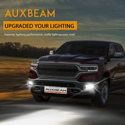 Lot de 2 36 W LED antibrouillard pour Dodge Ram 1500 2009–2012 Dodge Ram 2500/3500 2010–2018 (chromé) – vue 2 – NOVADOMIO