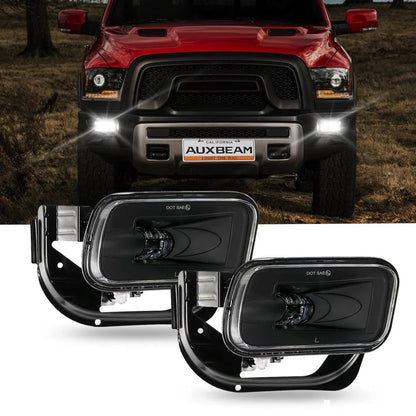 Lot de 2 36 W LED antibrouillard pour Dodge Ram 1500 2009–2012 Dodge Ram 2500/3500 2010–2018 (noir) – NOVADOMIO