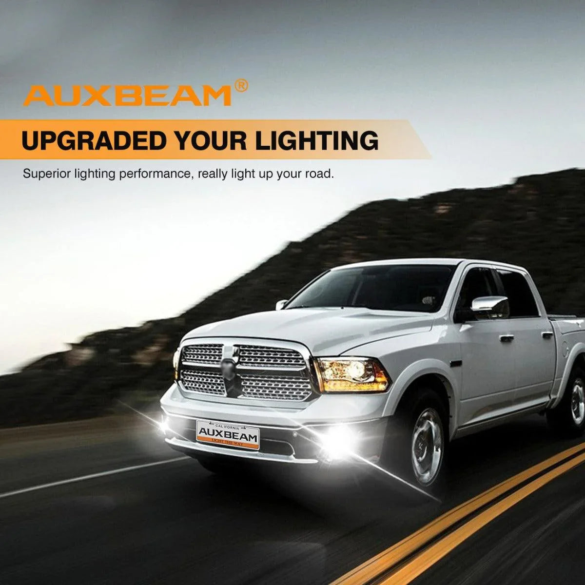 (2pcs/set) 36W LED Fog Lights pour Dodge Ram 1500 2013 2014 2015 2016 2017 2018 (Chrome) – vue 8