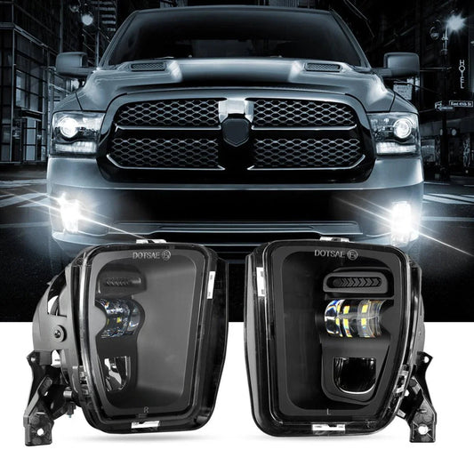 (2pcs/set) 36W LED Fog Lights pour Dodge Ram 1500 2013 2014 2015 2016 2017 2018 (noir)