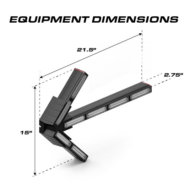 Feniex Quantum® 2.0 Split Arrow – Barre LED de signalisation – vue 3