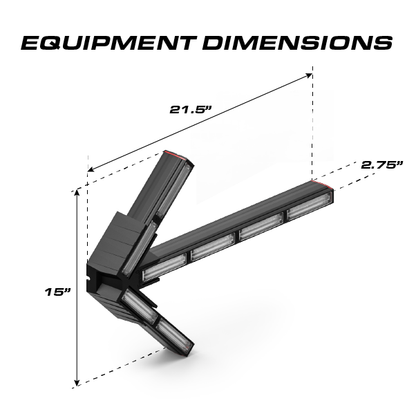 Feniex Quantum® 2.0 Split Arrow – Barre LED de signalisation – vue 3 – NOVADOMIO