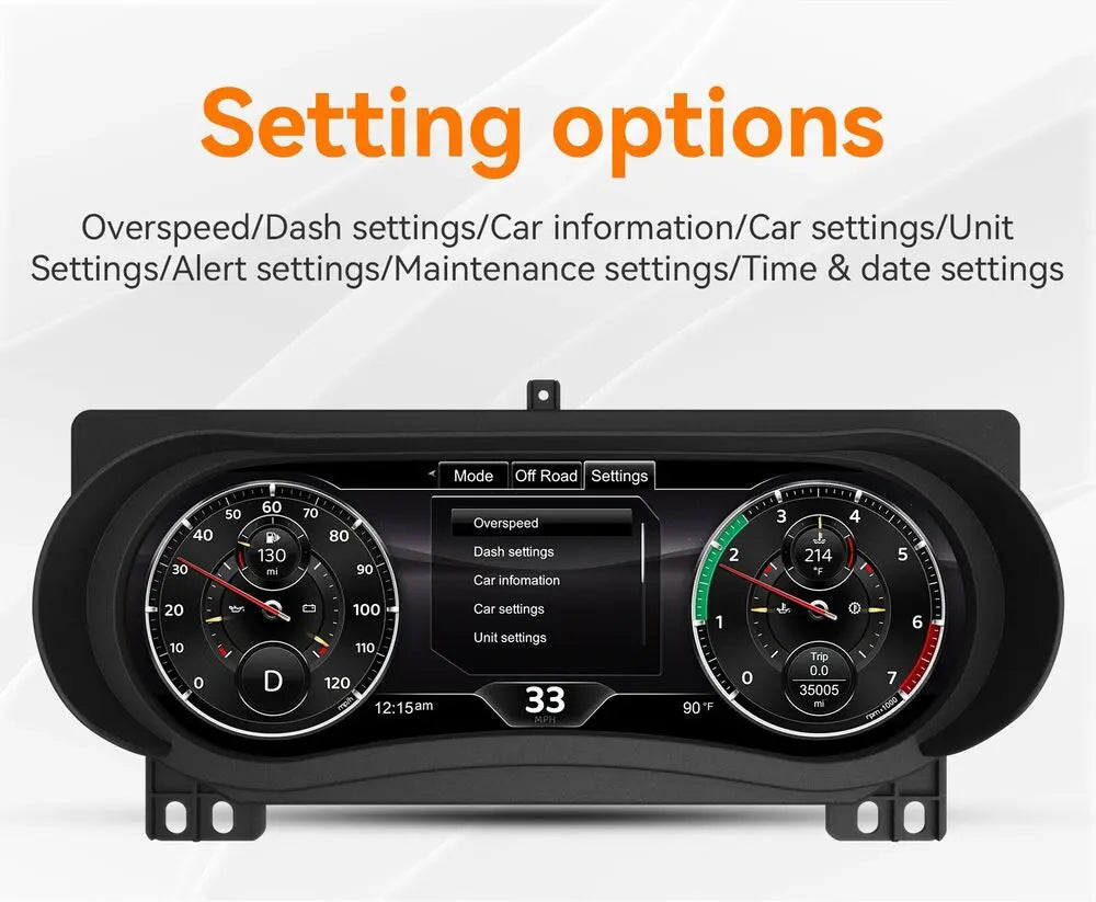 Virtual Cockpit Jeep Wrangler 2018-2023 LCD 12,3″ – NOVADOMIO