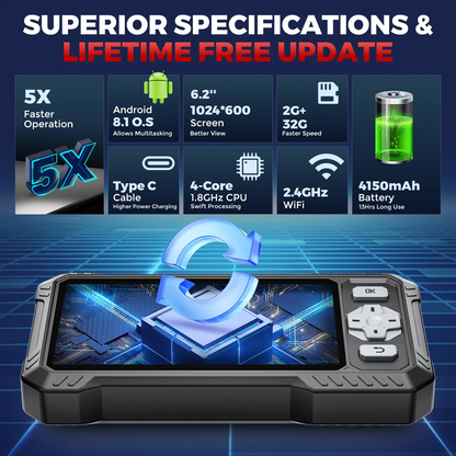 Valise diagnostic KINGBOLEN S608 – CAN FD, FCA SGW et mises à jour à vie – vue 3 – NOVADOMIO