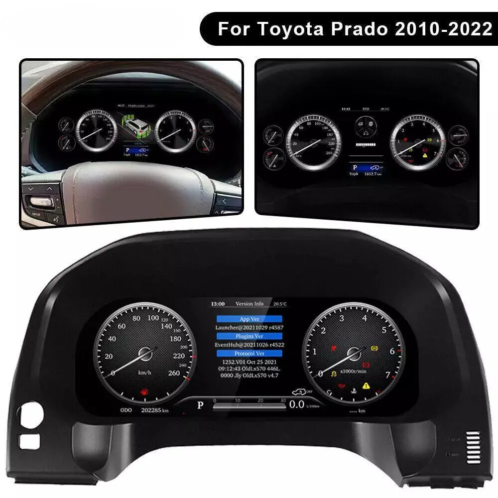 Virtual Cockpit Toyota Land Cruiser Prado 2010-2022 LCD 12,3″ – NOVADOMIO