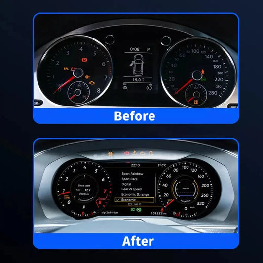 Virtual Cockpit Volkswagen Passat / CC / Tiguan / Golf 6 2010-2023 LCD 12,3″ – NOVADOMIO