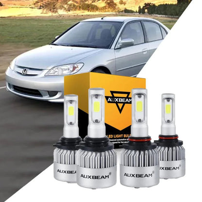 Ampoules LED S2-série COB 360° Beam 16 000 lm pour HONDA CIVIC 2006–2015 – vue 9 – NOVADOMIO
