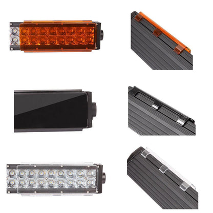 3″/6″/8″ noir/orange/Clear PC Protective Lens pour Barres lumineuses – vue 6 – NOVADOMIO