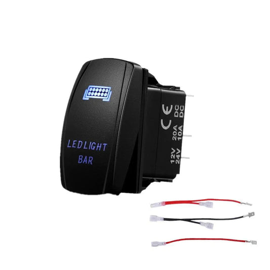 5 Pin Laser On/Off switches 20A/12V 10A/24V Switch avec Jumper Wires Set pour Cars,Trucks,RVs