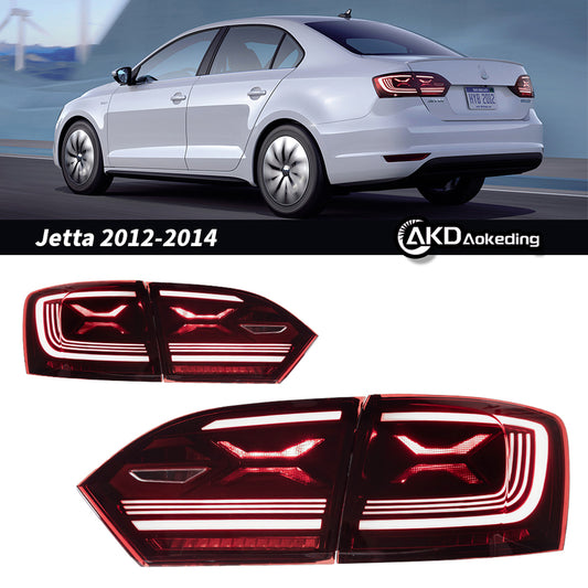 Feux arrière LED AKD pour Volkswagen Jetta MK6 2012–2014