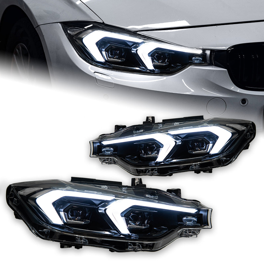 Paire de phares LED AKD pour BMW Série 3 F30/F31 2012–2019