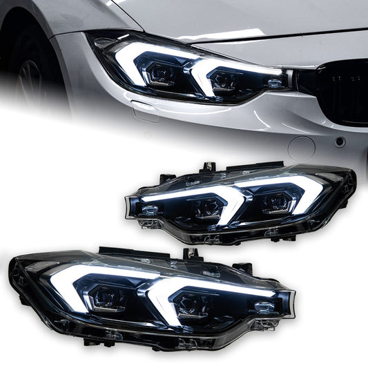 Paire de phares LED AKD pour BMW Série 3 F30/F31 2012–2019