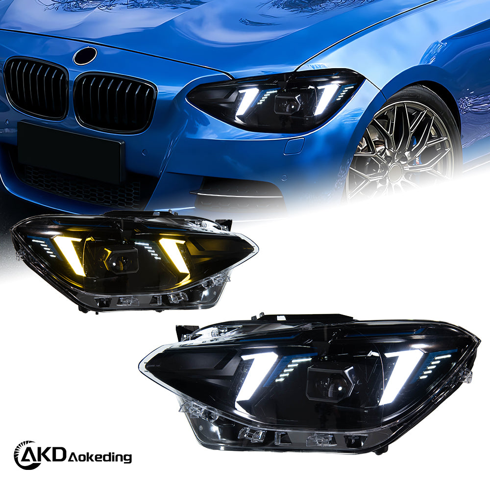 Phares LED AKD BMW Série 1 F20 2012–2014, paire