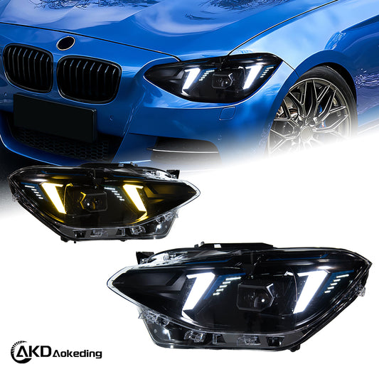 Phares LED AKD BMW Série 1 F20 2012–2014, paire