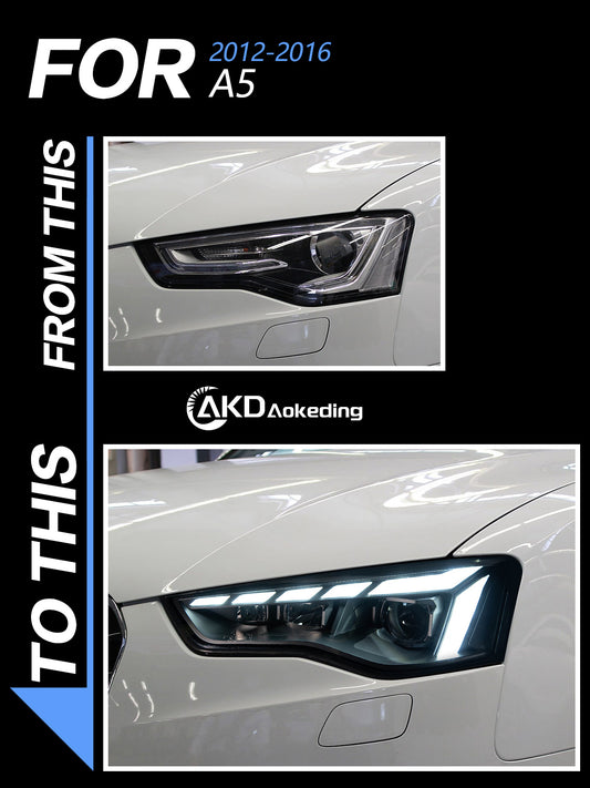 Phares LED AKD Audi A5/RS5 2012–2016, paire