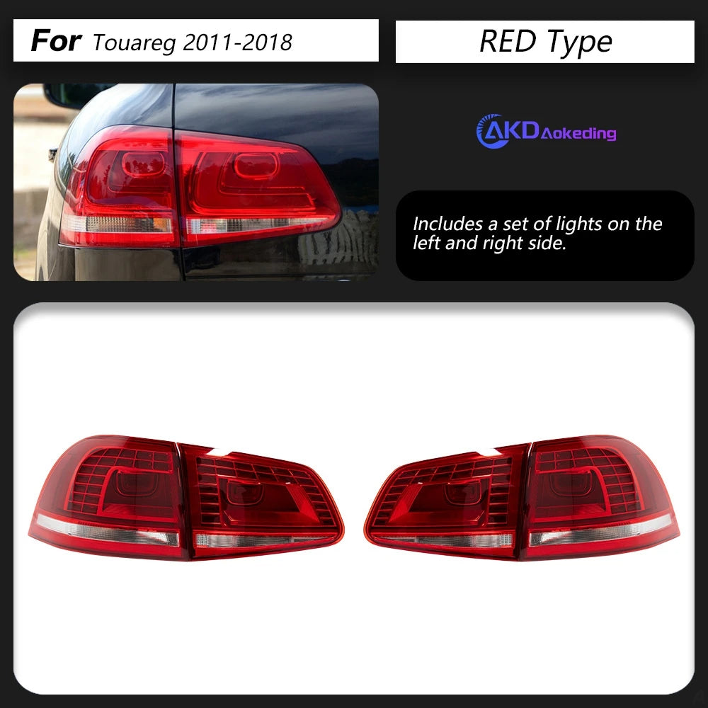 Feux arrière LED AKD VW Touareg 2011–2018, paire