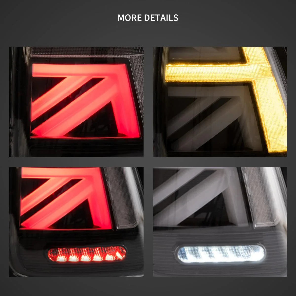 LED bloc de feux arrière avec orange Sequential clignotant pour 2007-2015 Mini R série 2th Gen (R56 R57 R58 R59） – vue 5