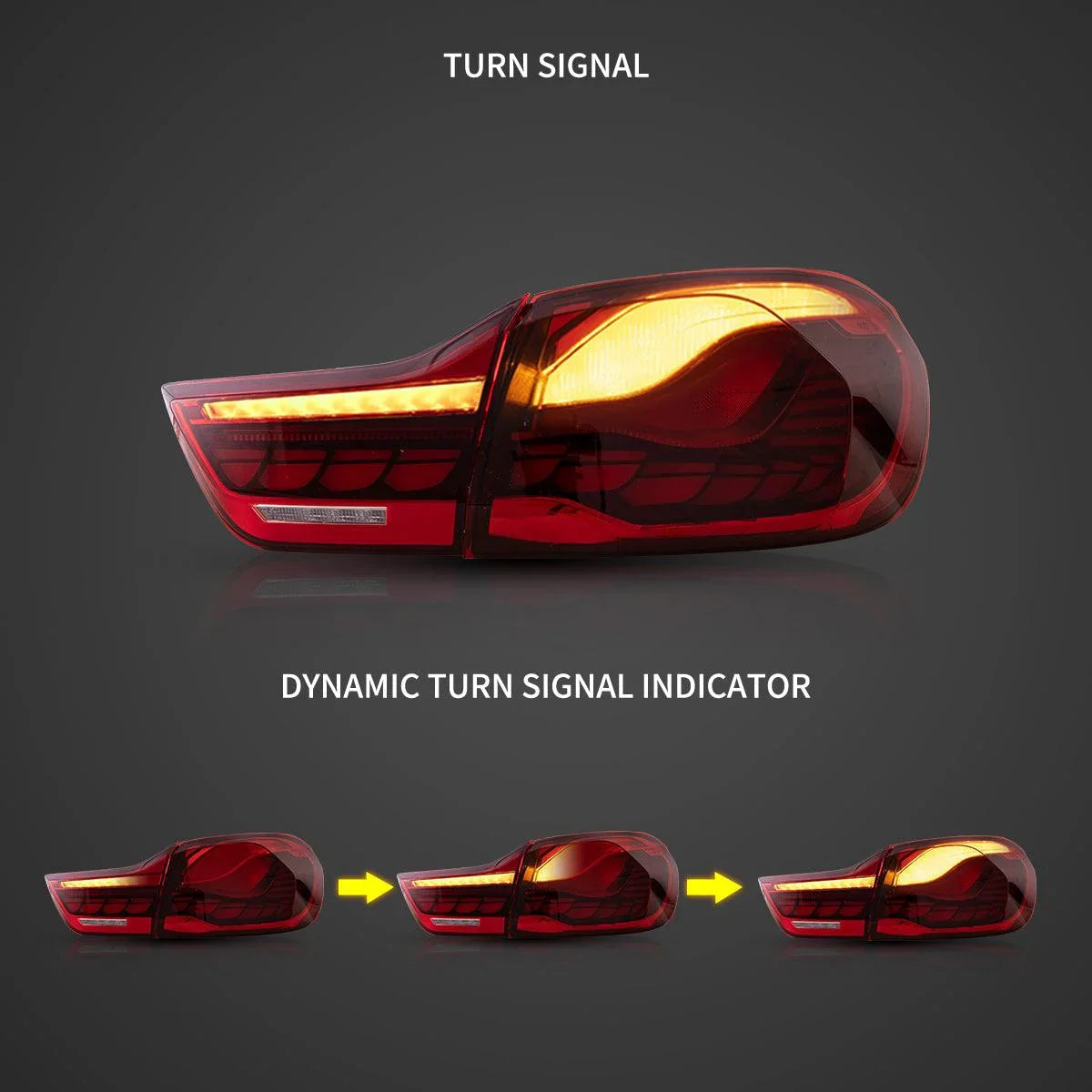 LED bloc de feux arrière avec GTS Style pour 2014-2020 BMW 4 série/M4 – vue 4
