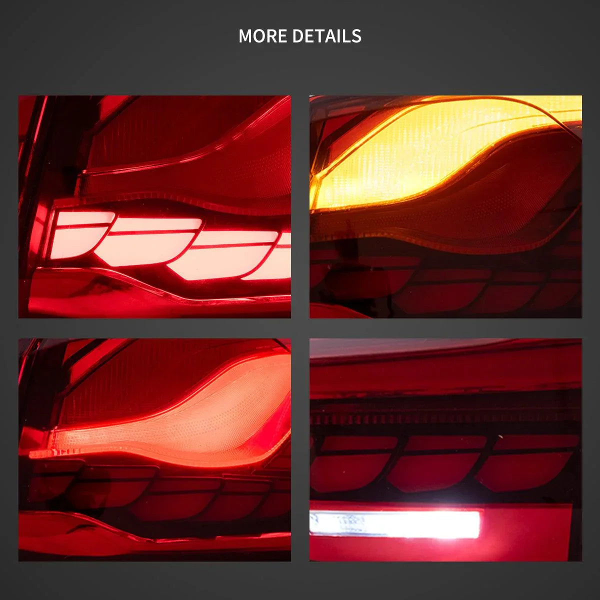 LED bloc de feux arrière avec GTS Style pour 2014-2020 BMW 4 série/M4 – vue 5