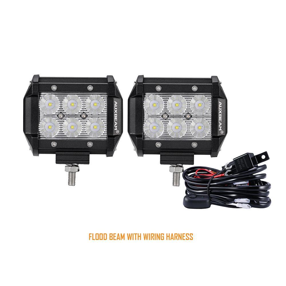 (2pcs/set) 4 inch 36W faisceau large Off-road Feux de travail LED bar