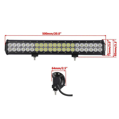 20″ Classic-SM série double rangée Barres LED 6 000 K blanc Combo – vue 5 – NOVADOMIO